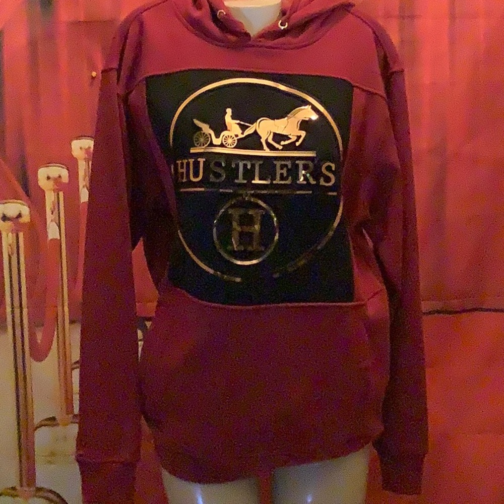 Hustler’s Bold lettering thick hoodie